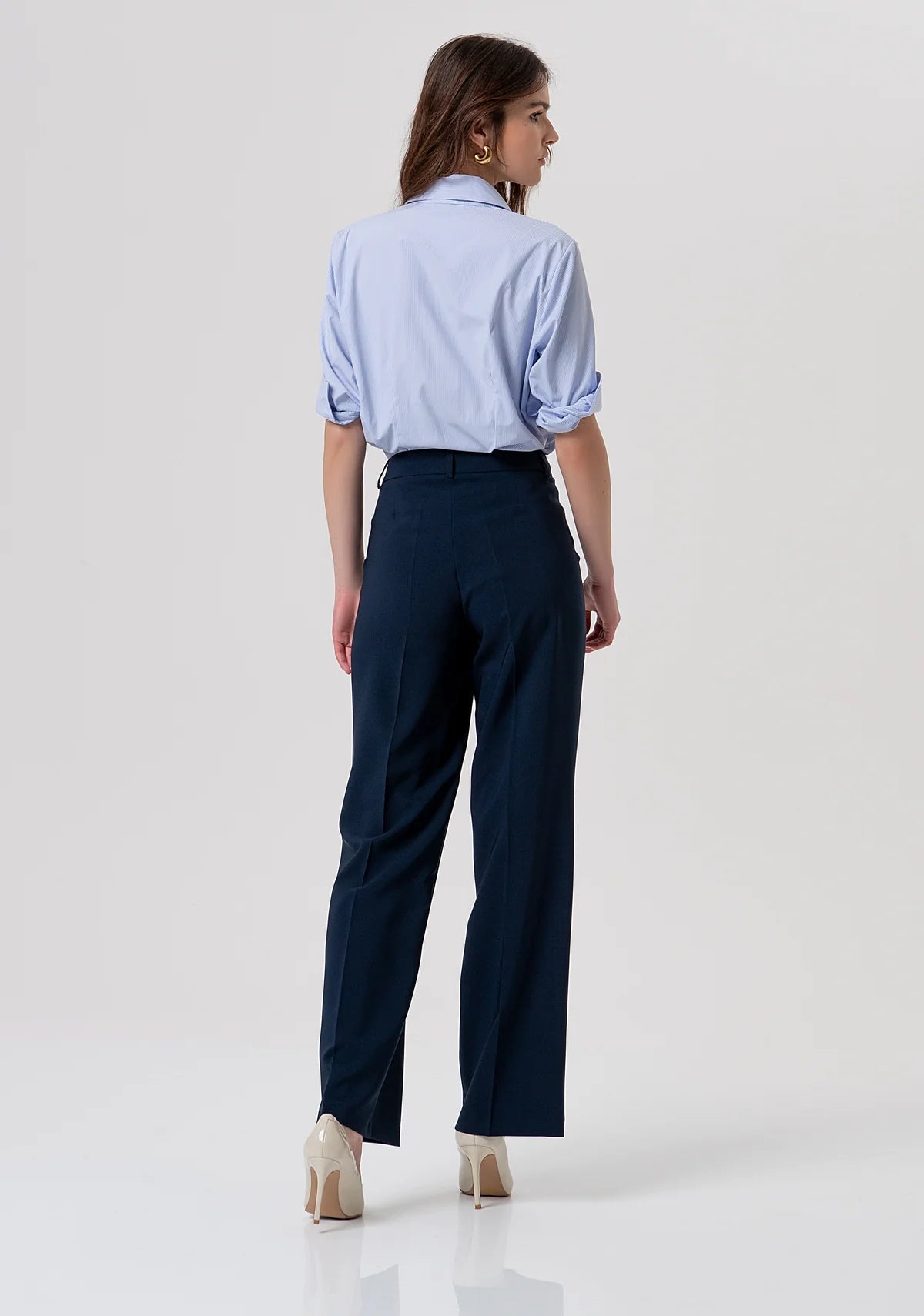 Fracomina - Pantalone regular a vita alta - Donna - World Fashion