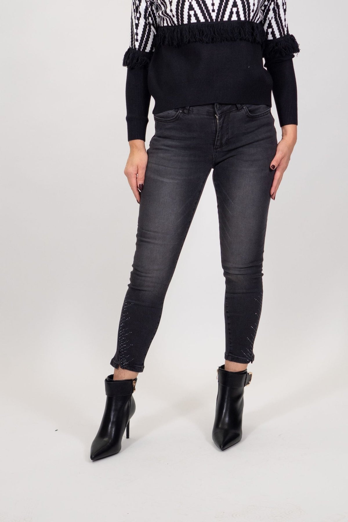 Fracomina - Pantalone slim effetto push up in bull - Donna - World Fashion