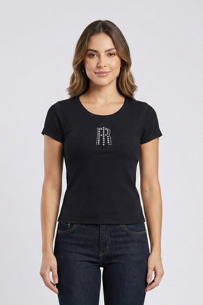 Fracomina - T-shirt slim a costine - Donna - World Fashion