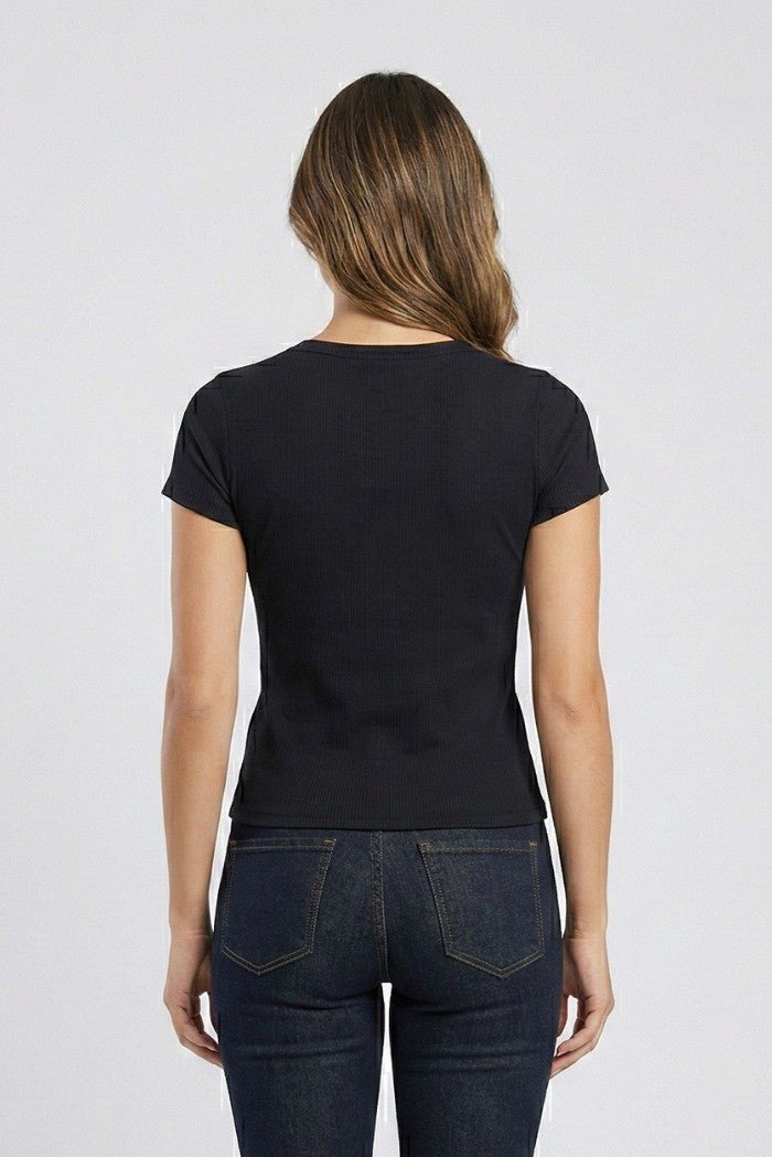Fracomina - T-shirt slim a costine - Donna - World Fashion