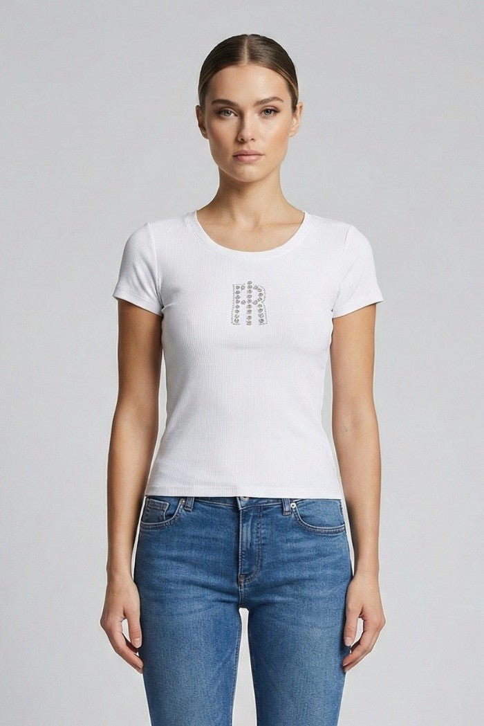 Fracomina - T-shirt slim a costine - Donna - World Fashion