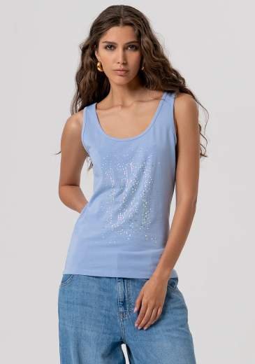 Fracomina - Top senza maniche in jersey di cotone - Donna - World Fashion