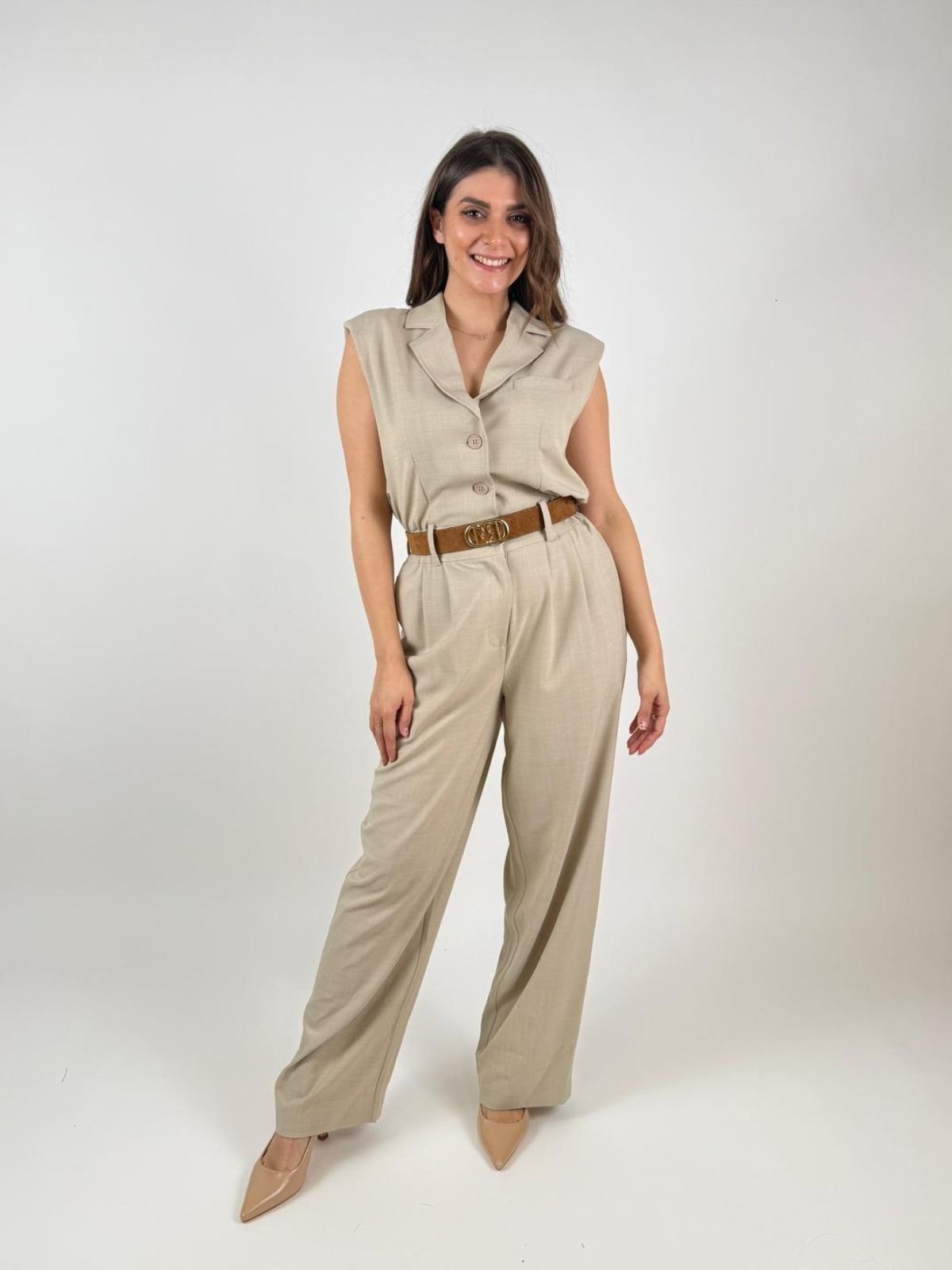 Fracomina - Tuta senza maniche con pantaloni lunghi - Donna - World Fashion