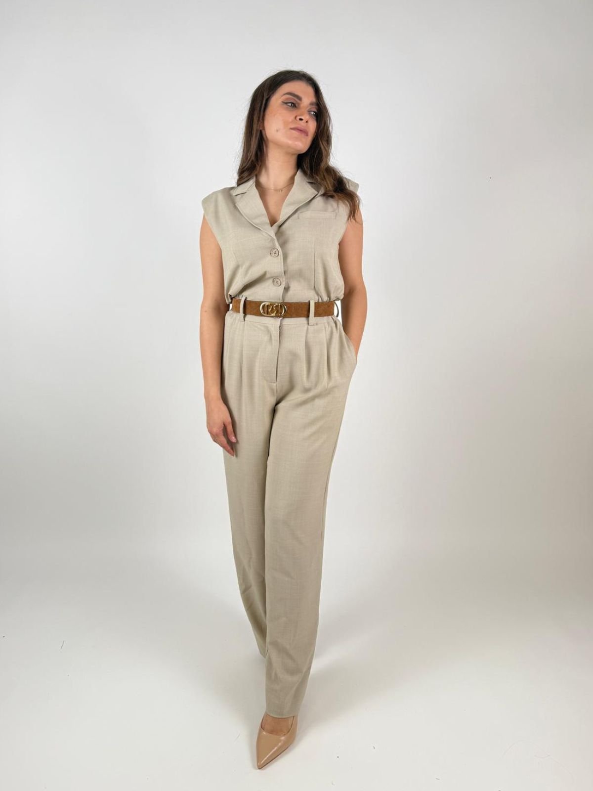 Fracomina - Tuta senza maniche con pantaloni lunghi - Donna - World Fashion