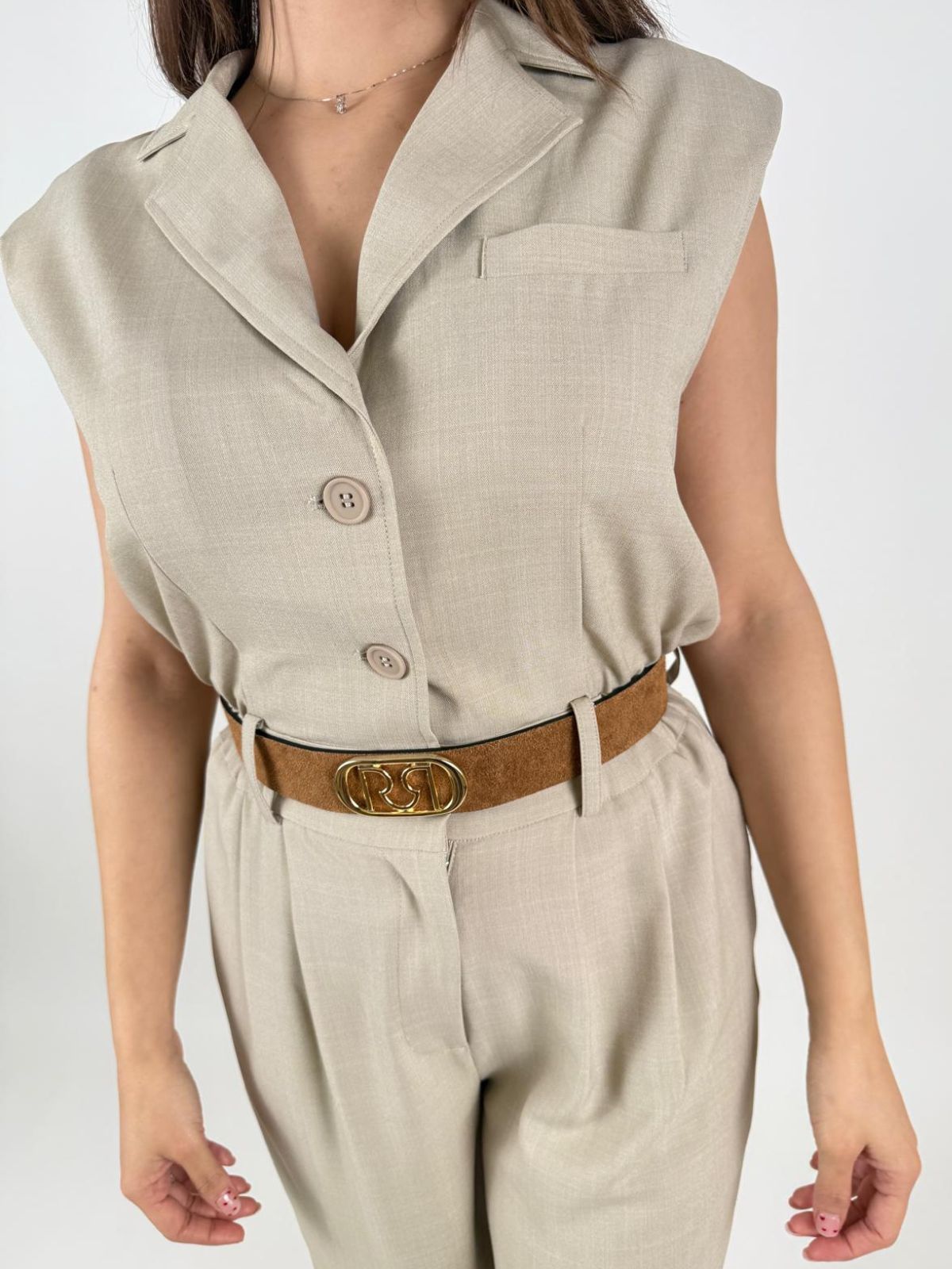 Fracomina - Tuta senza maniche con pantaloni lunghi - Donna - World Fashion