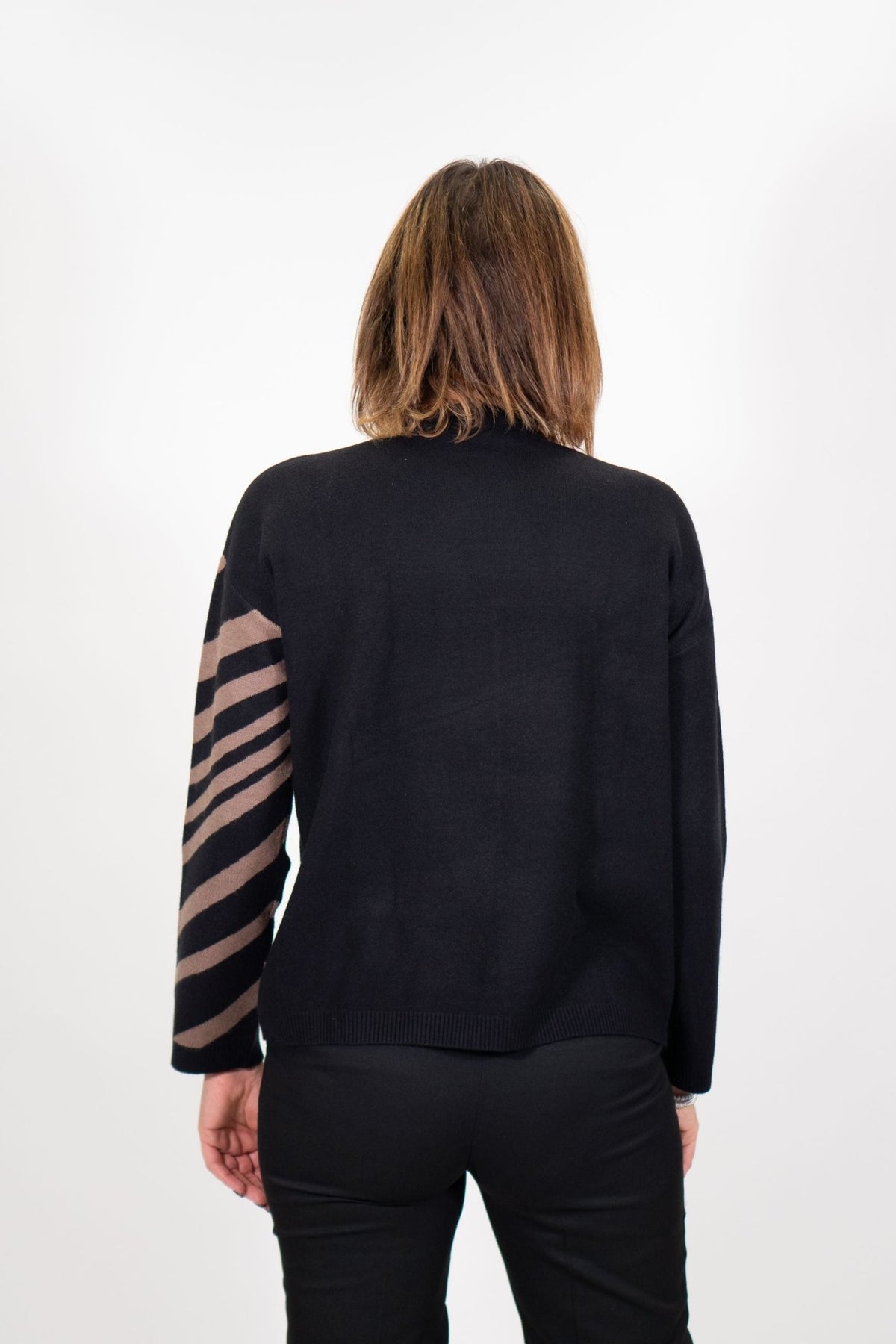 Fresh Flower - Maglia Girocollo Zebrata F.12 - Donna - World Fashion