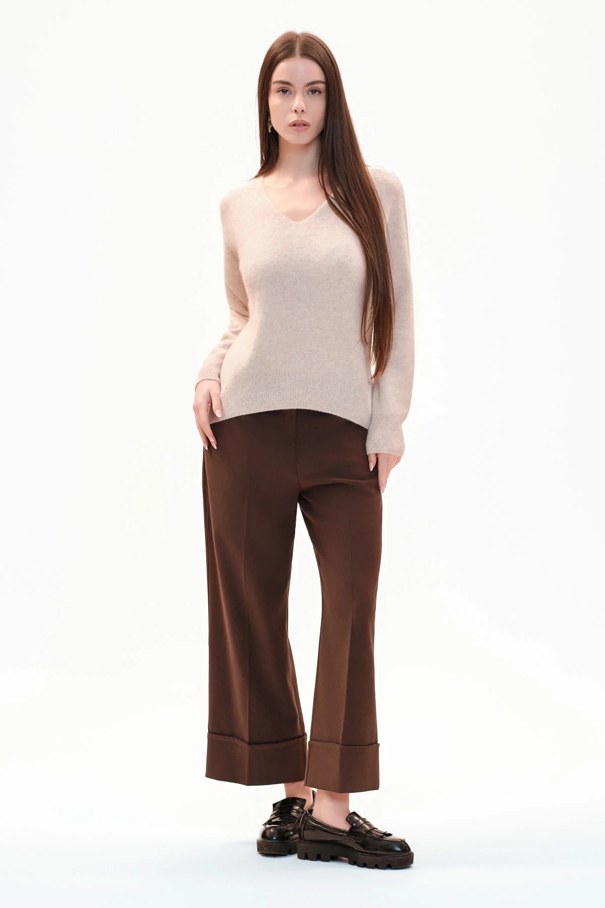 Fresh Flower - Pantalone con Risvolto Cucito Tamara - Donna - World Fashion