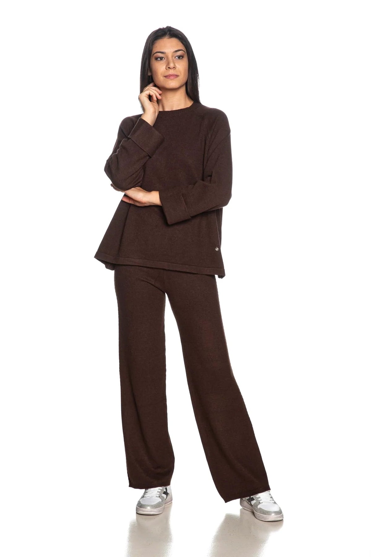 Fresh Flower - Pantapalazzo in maglia - Donna - World Fashion