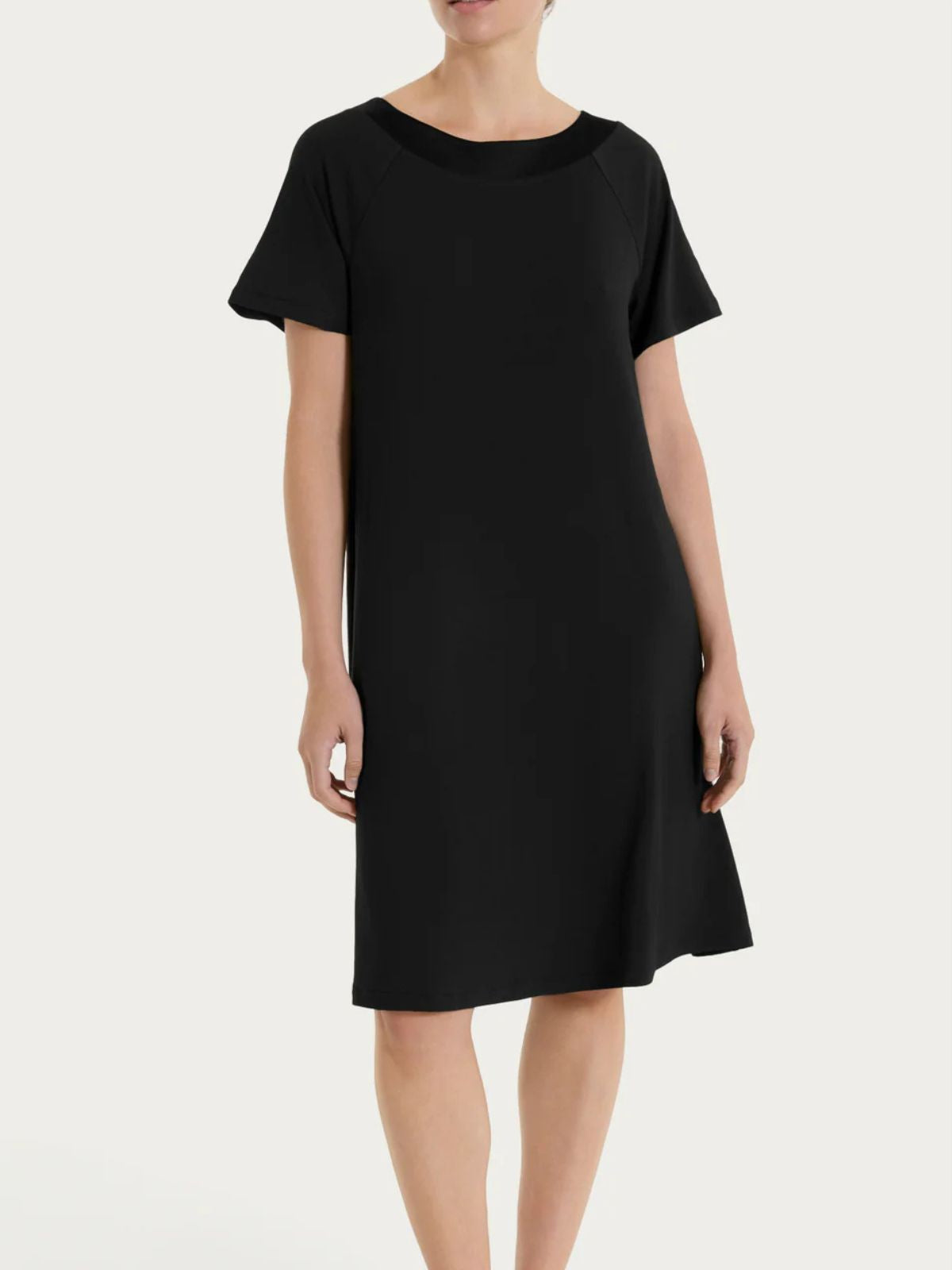 Ragno - Abito con collo a sviluppo circolare in Viscosa Summer - Donna