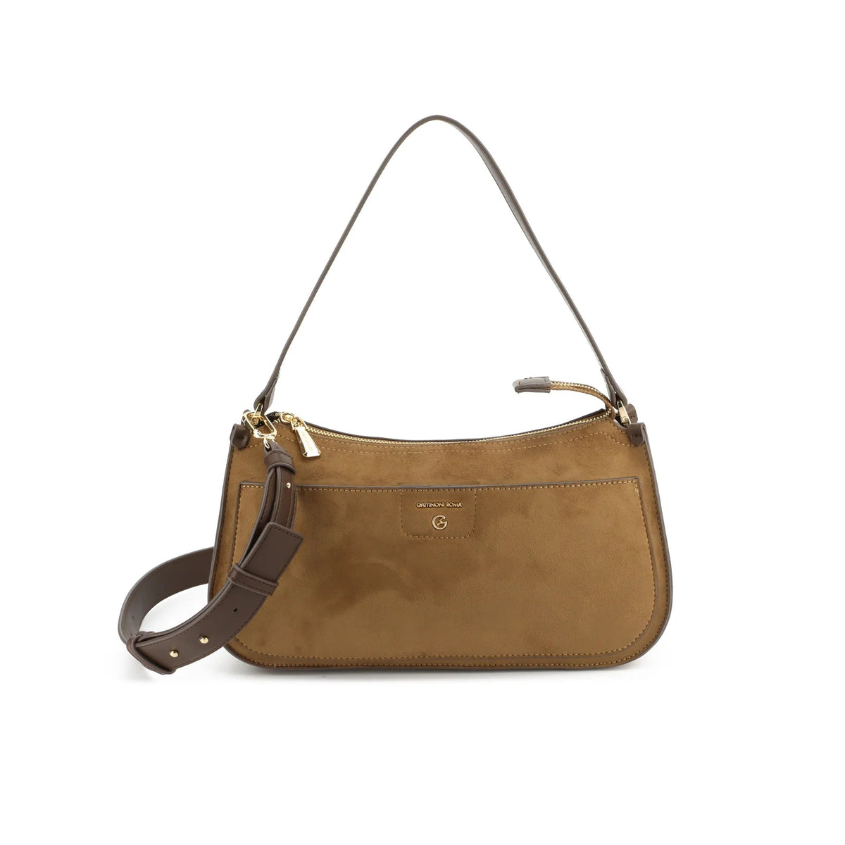 Gattinoni Roma - Borsa a tracolla in ecocamoscio - Donna - World Fashion