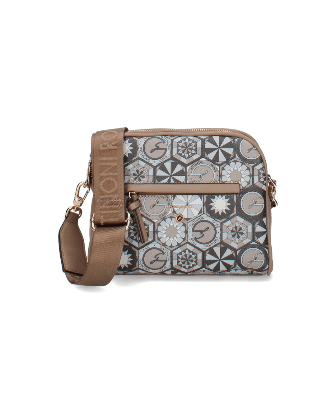 Gattinoni Roma - Borsa a tracolla Teodosia con tasca frontale - Donna - World Fashion