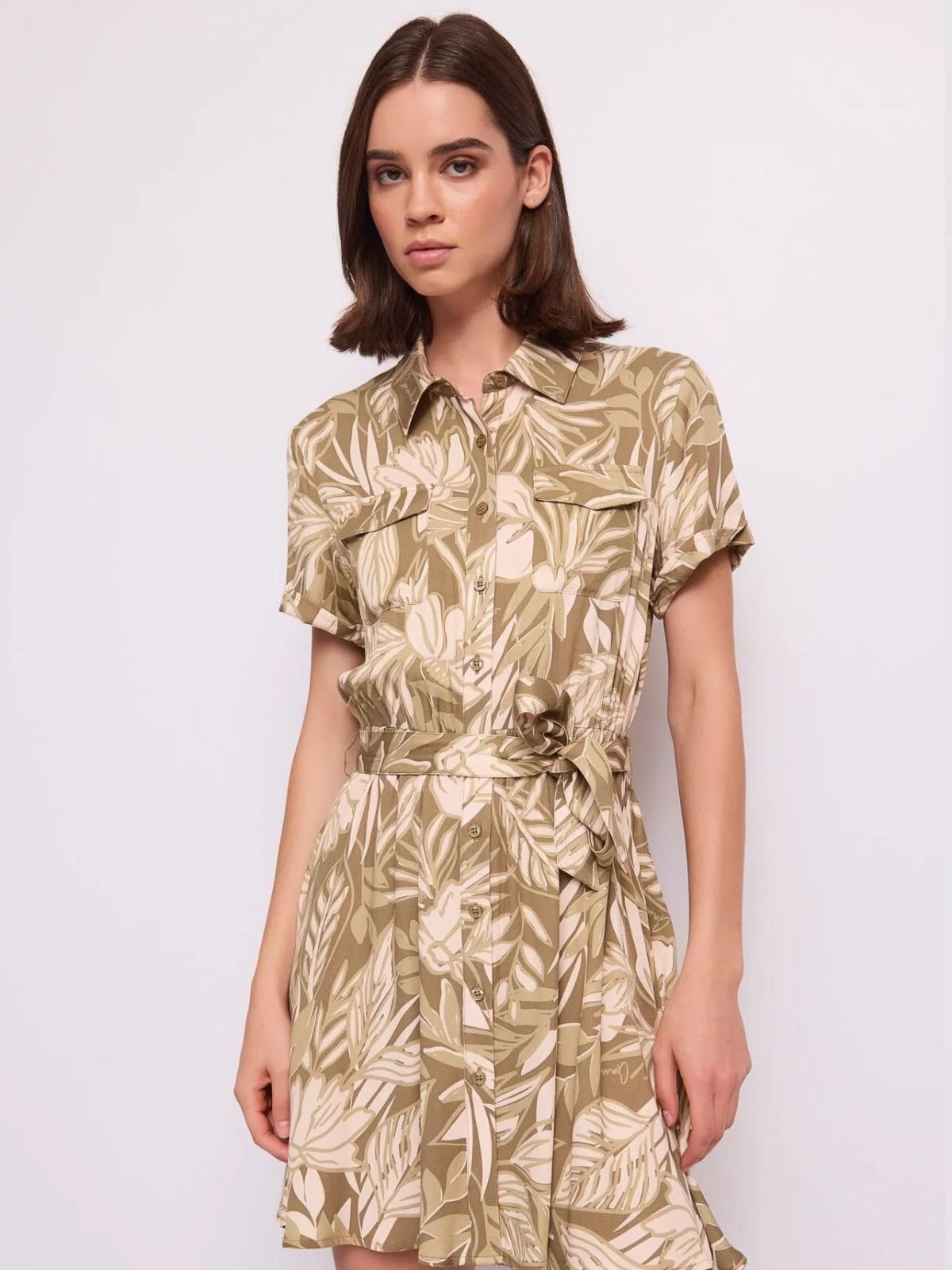 Gaudì - Abito corto chemisier con cintura - Donna - World Fashion