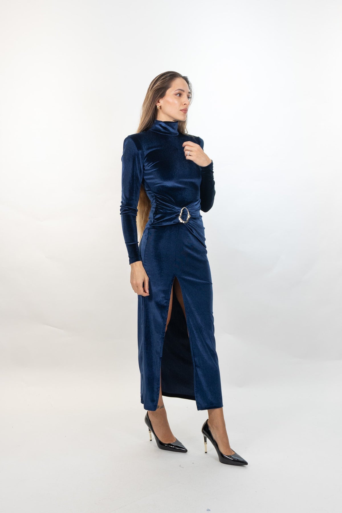 Gaudì - Abito Lungo In Jersey Velluto M-L - Donna - World Fashion