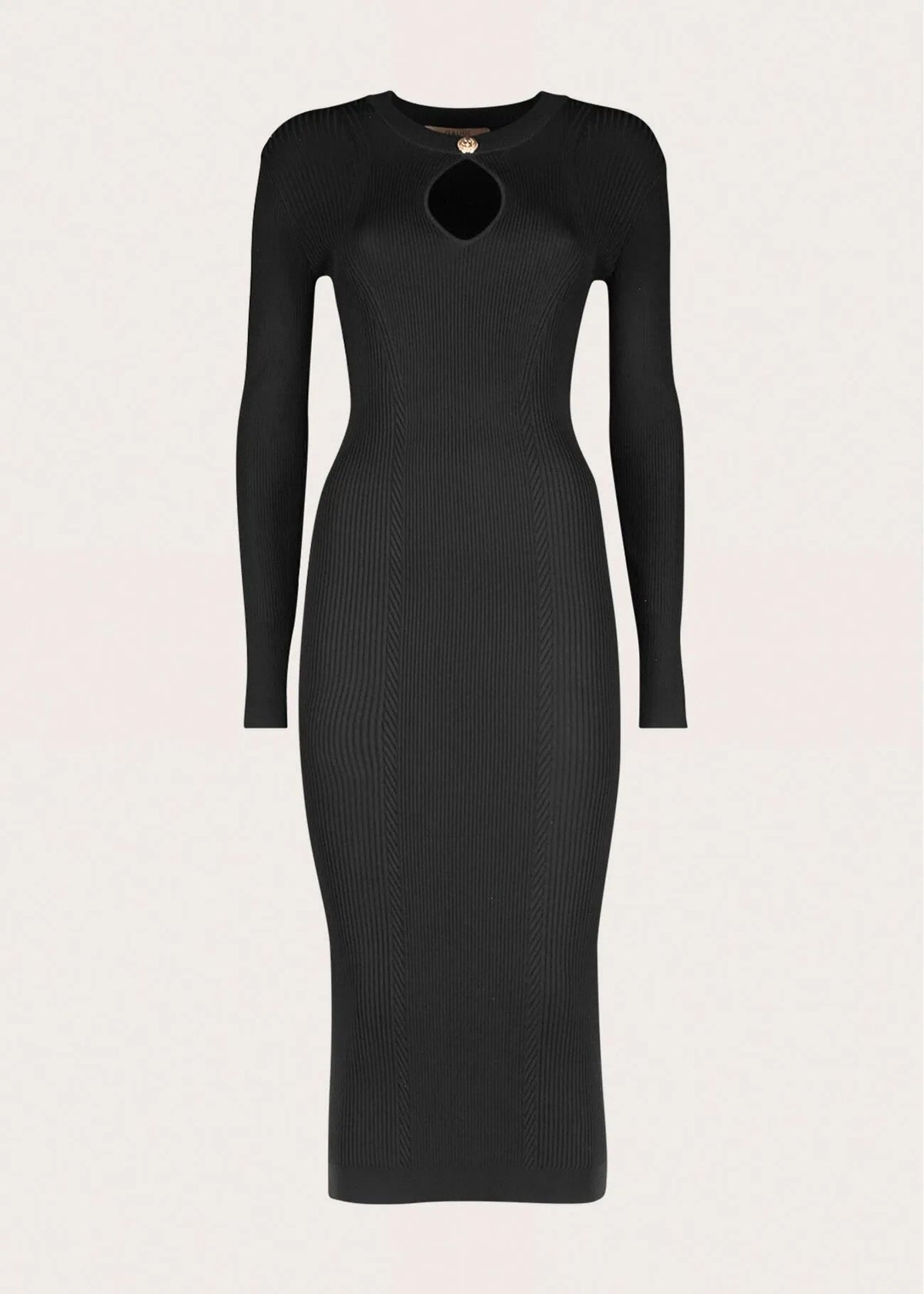 Gaudì - Abito midi con bottone gioiello - Donna - World Fashion