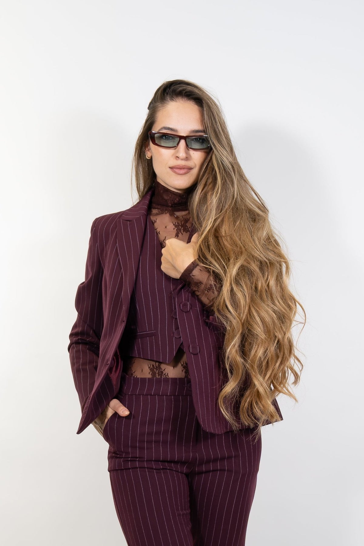 Gaudì - Blazer da donna in viscosa a righe - Donna - World Fashion