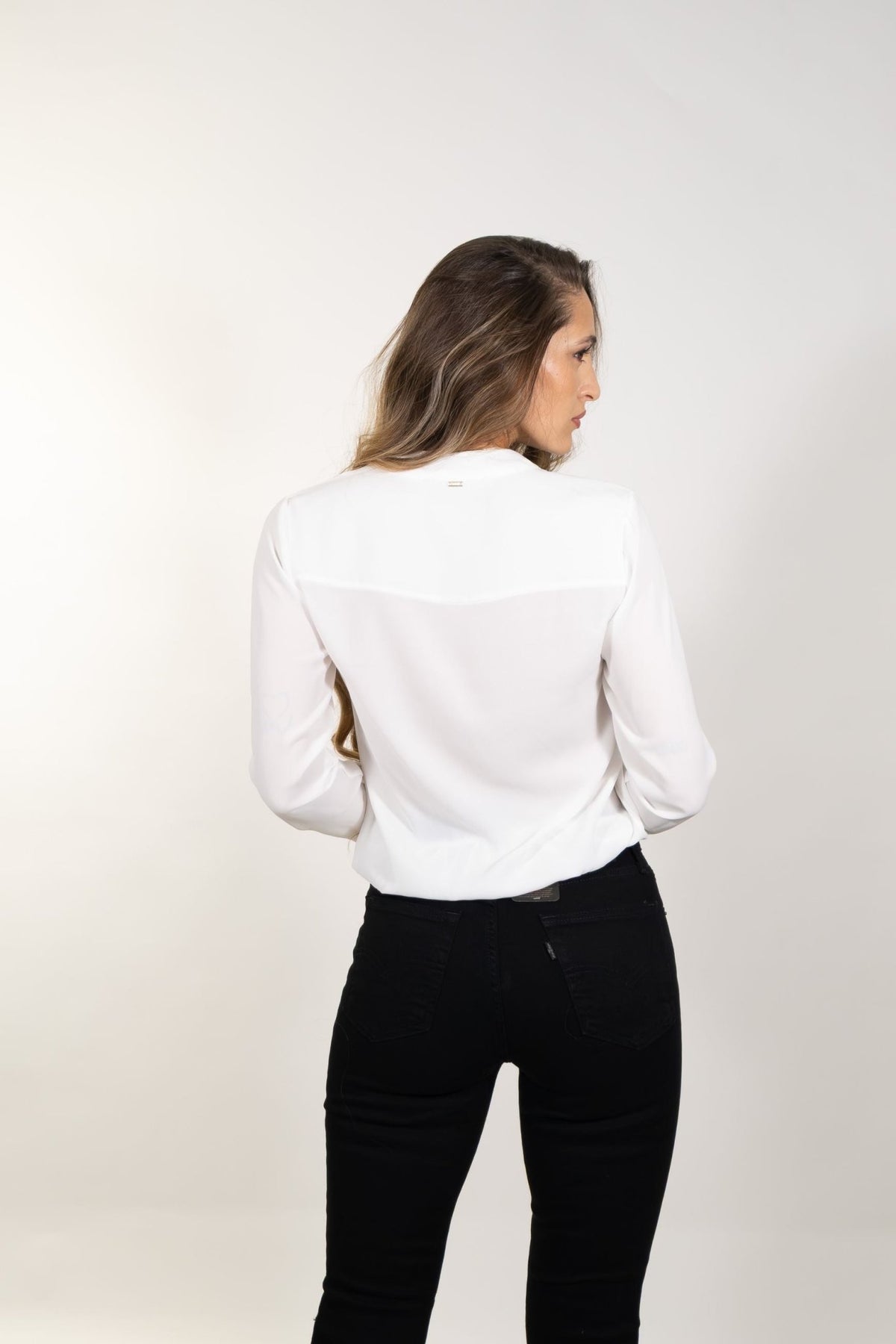 Gaudì - Blusa con scollo a V e strass - Donna - World Fashion