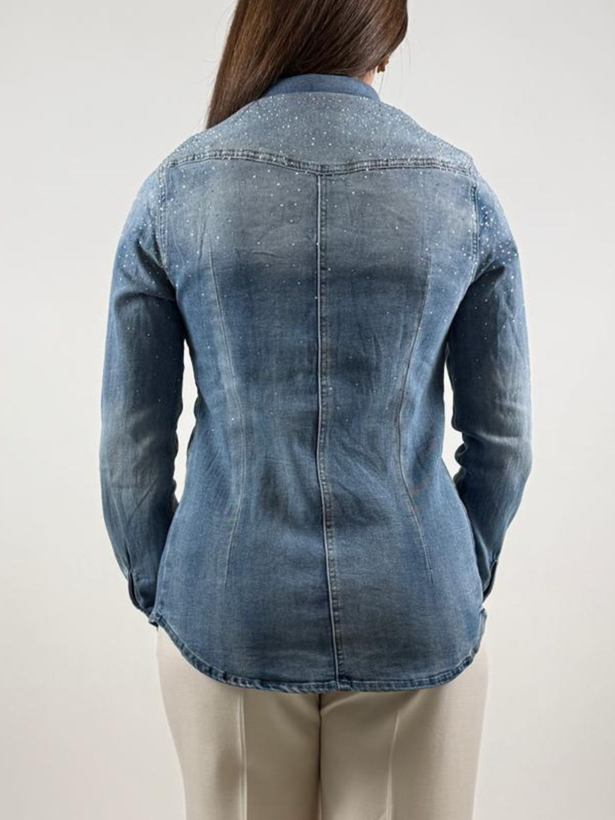 Gaudì - Camicia Denim con strass - Donna - World Fashion