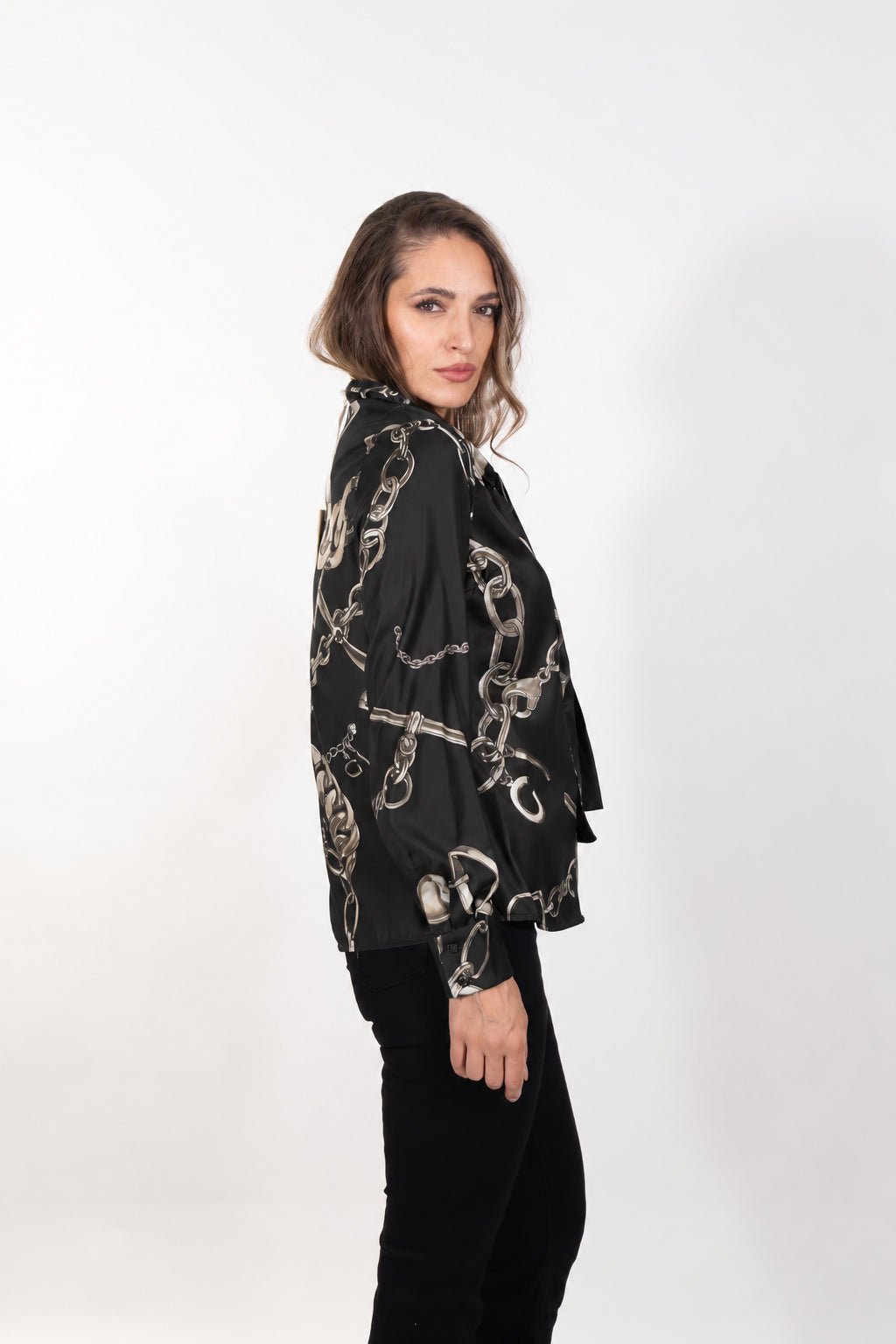 Gaudì - Camicia in raso con fiocco - Donna - World Fashion