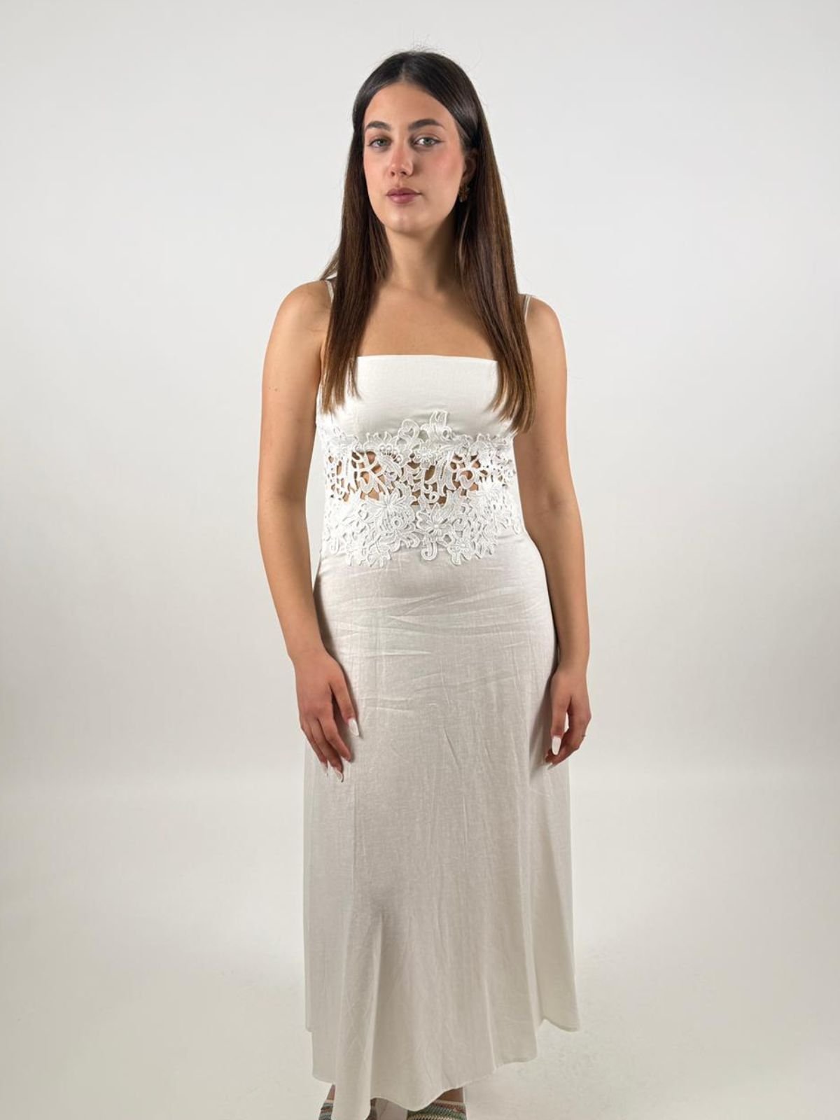 Gaudì Fashion - Abito in lino con Spalline - Donna - World Fashion