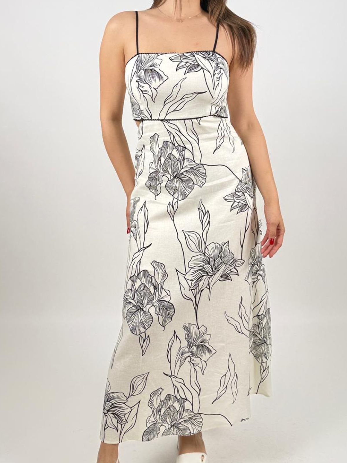 Gaudì Fashion - Abito in lino con stampa floreale - Donna - World Fashion