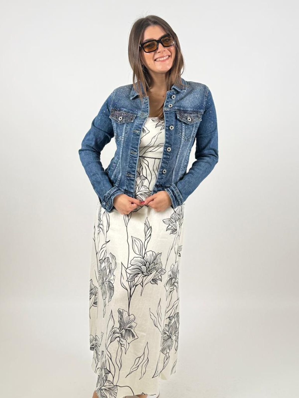 Gaudì Fashion - Abito in lino con stampa floreale - Donna - World Fashion