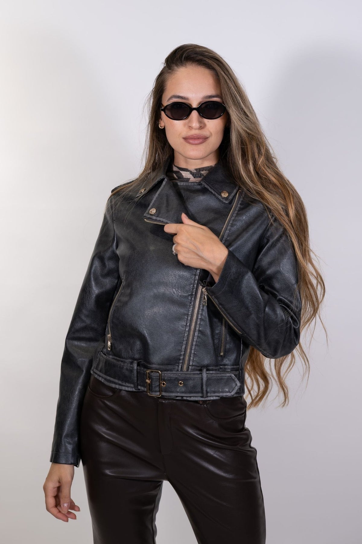 Gaudì - Giacca biker in similpelle - Donna - World Fashion