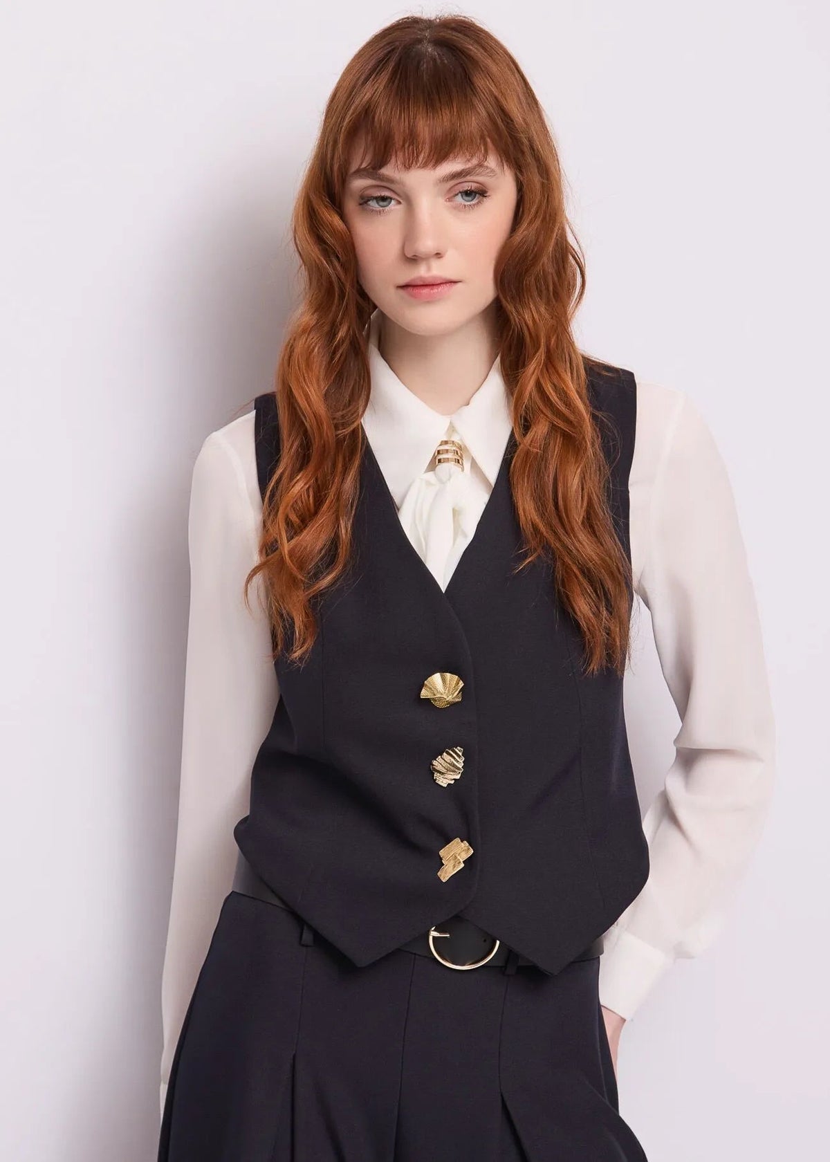 Gaudì - Gilet monopetto con scollo a V - Donna - World Fashion