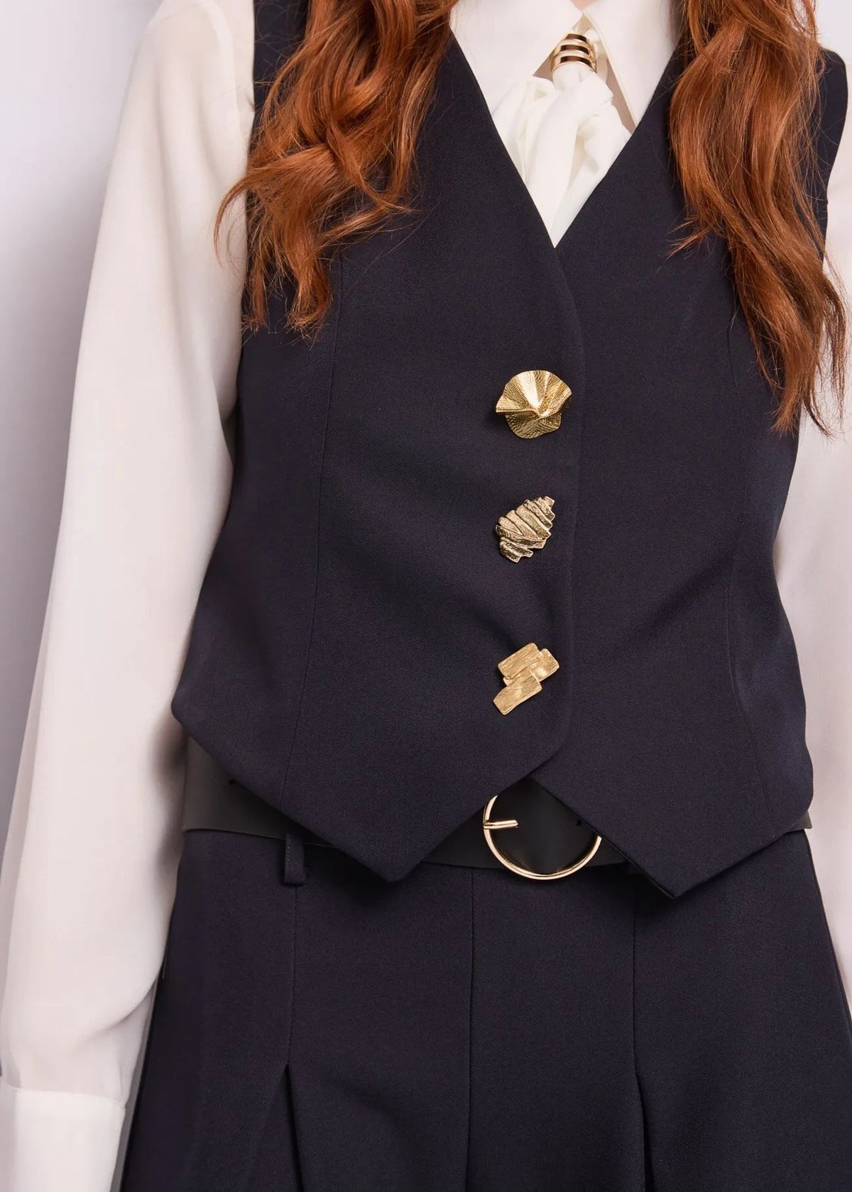 Gaudì - Gilet monopetto con scollo a V - Donna - World Fashion