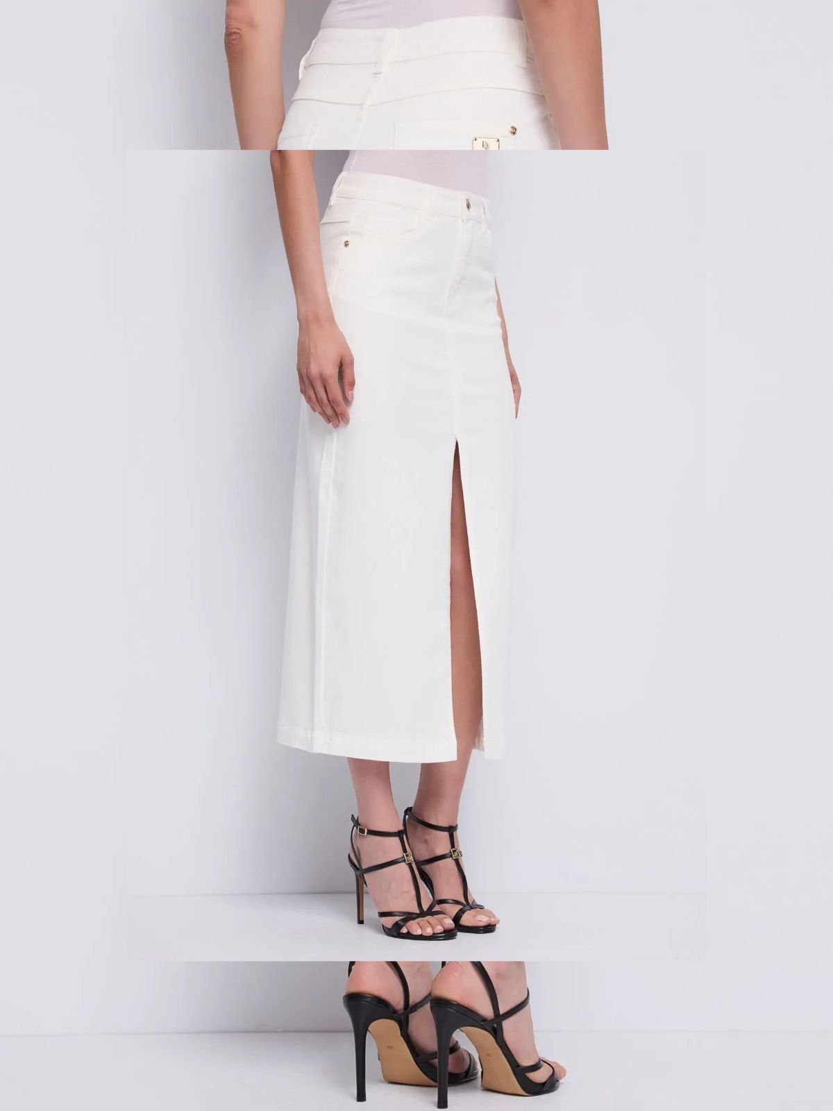Gaudì - Gonna in twill con spacco - Donna - World Fashion