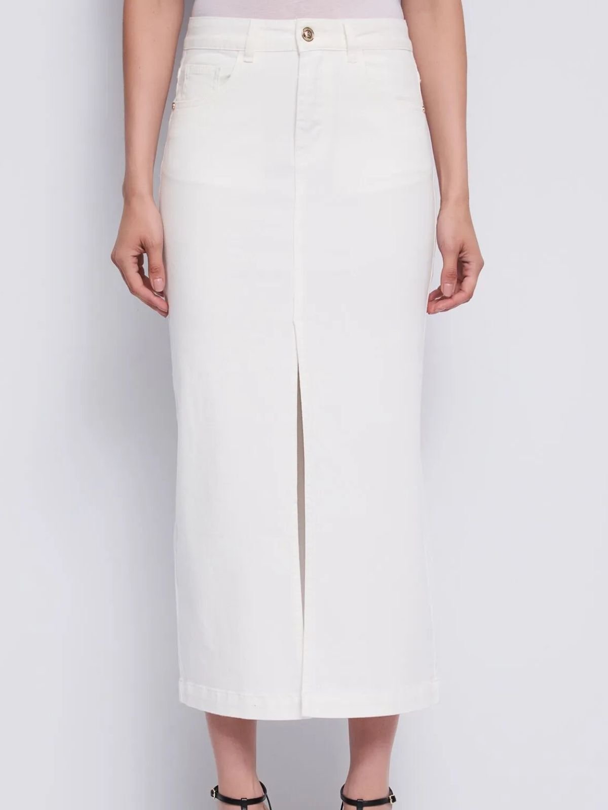 Gaudì - Gonna in twill con spacco - Donna - World Fashion