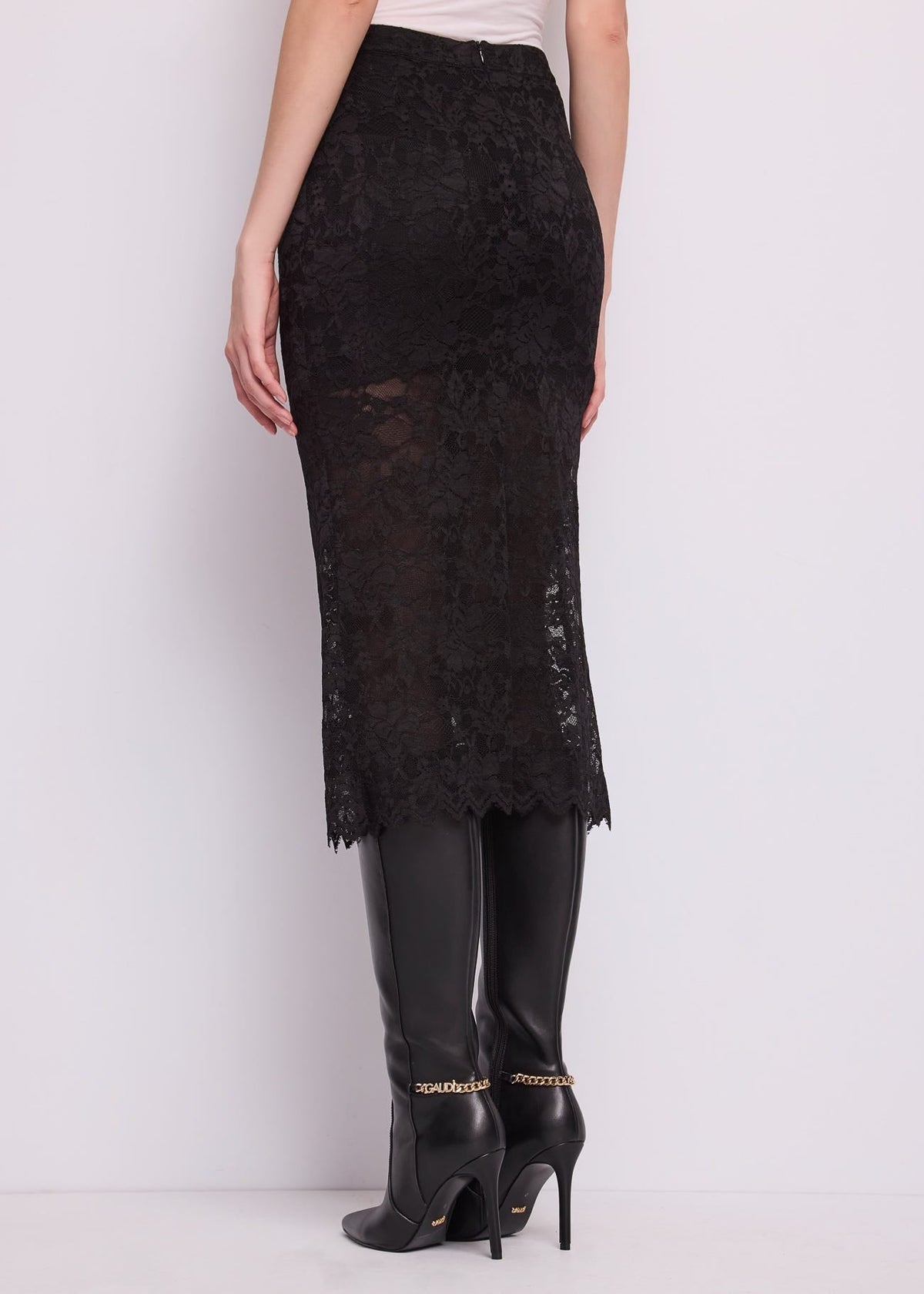 Gaudì - Gonna longuette in pizzo - Donna - World Fashion