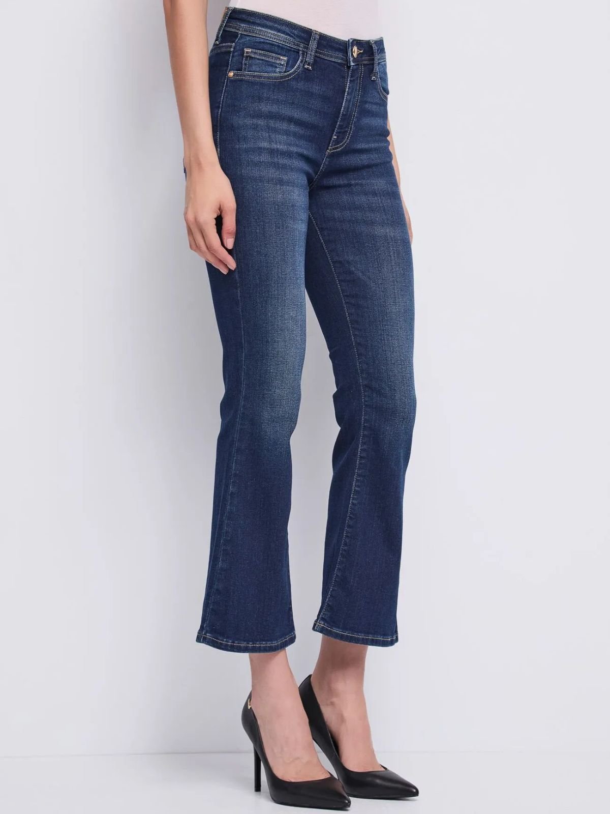 Gaudì - Jeans flare cropped effetto used - Donna - World Fashion