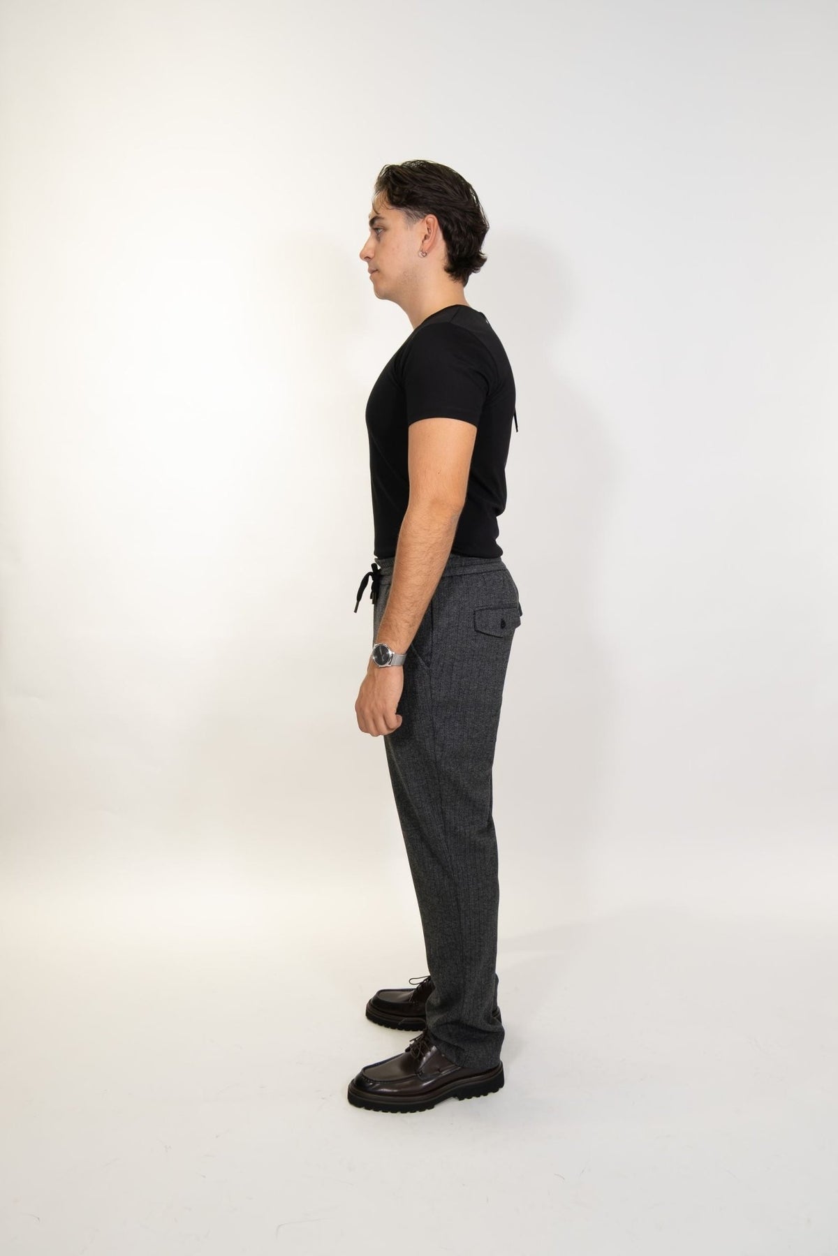 Gaudì - Pantalone Antracite con coulisse - Uomo - World Fashion