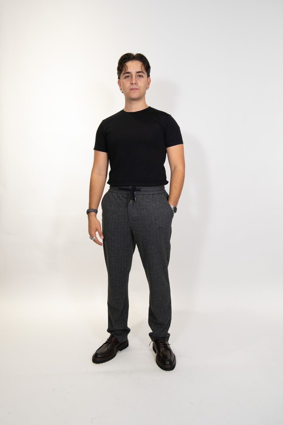 Gaudì - Pantalone Antracite con coulisse - Uomo - World Fashion