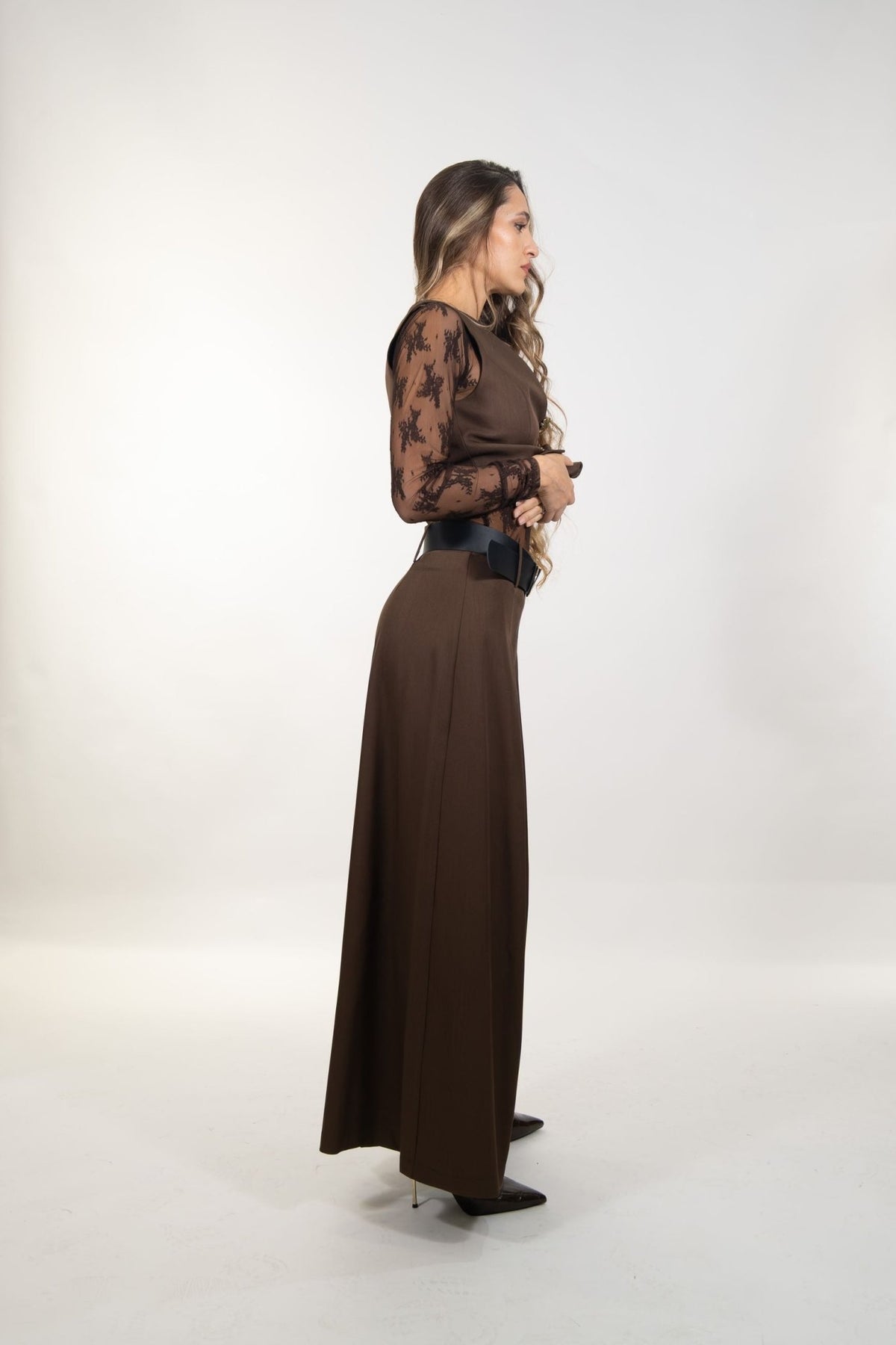 Gaudì - Pantaloni a palazzo con cintura - Donna - World Fashion