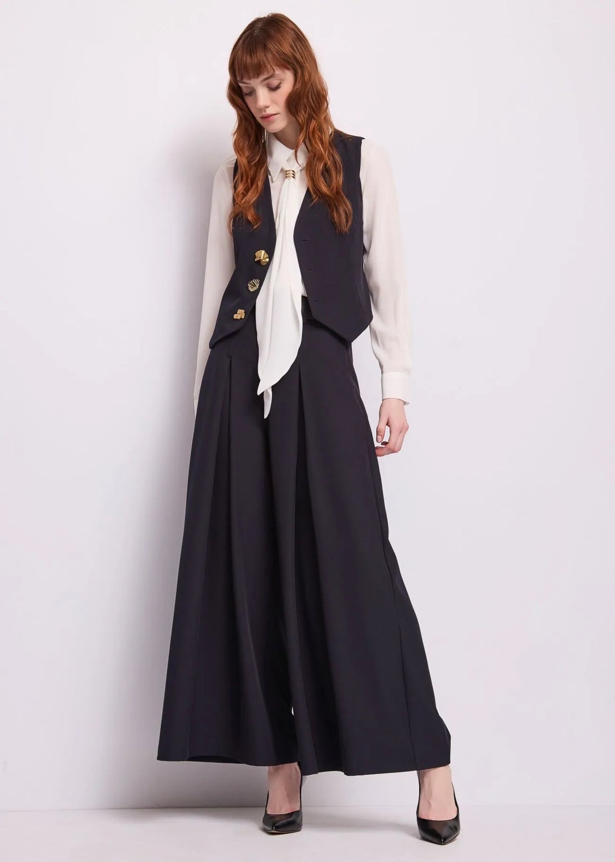 Gaudì - Pantaloni a palazzo con cintura - Donna - World Fashion