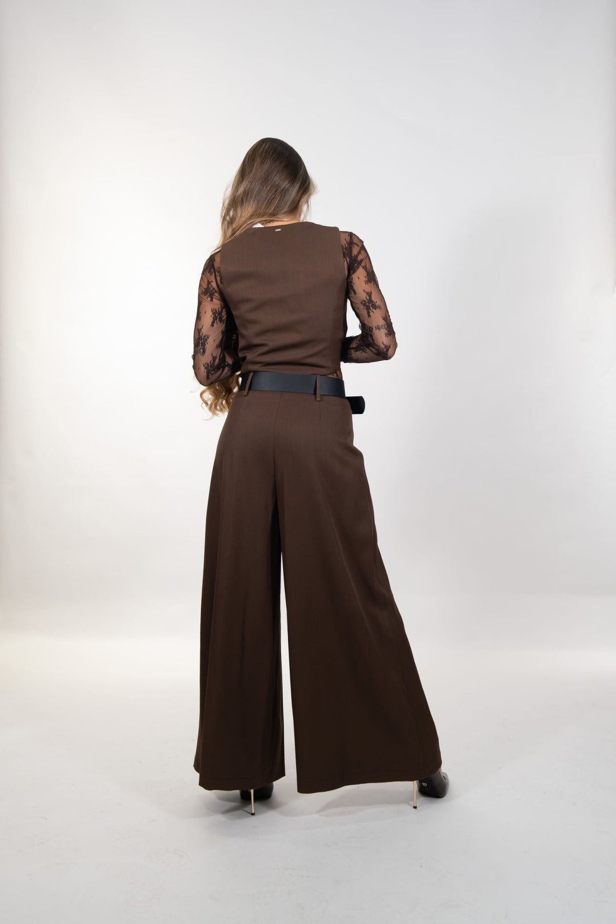 Gaudì - Pantaloni a palazzo con cintura - Donna - World Fashion