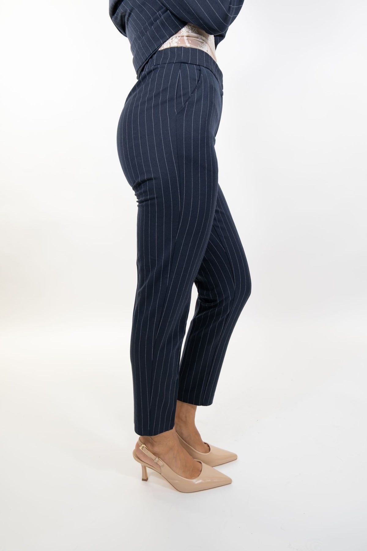Gaudì - Pantaloni a sigaretta a righe - Donna - World Fashion