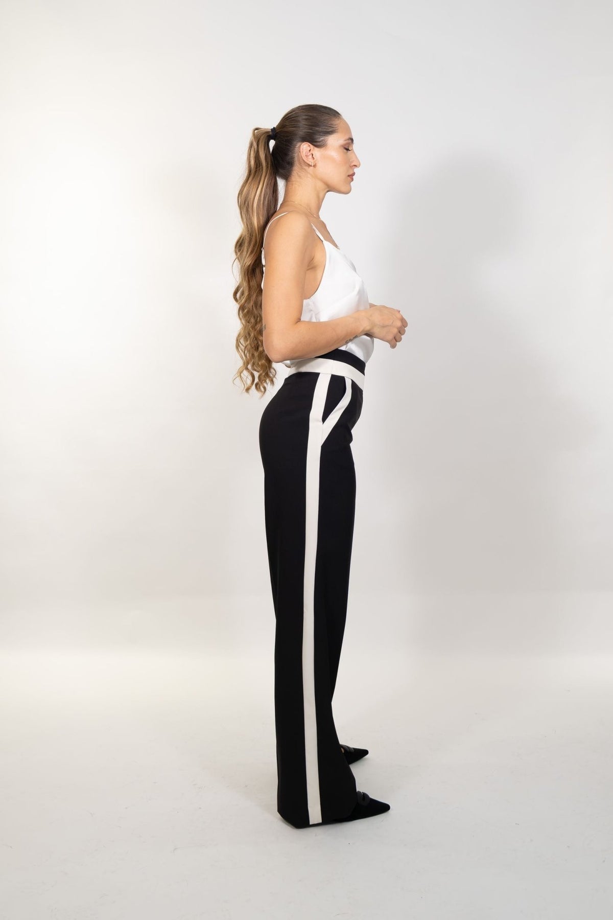 Gaudì - Pantaloni bicolor in tessuto tecnico - Donna - World Fashion