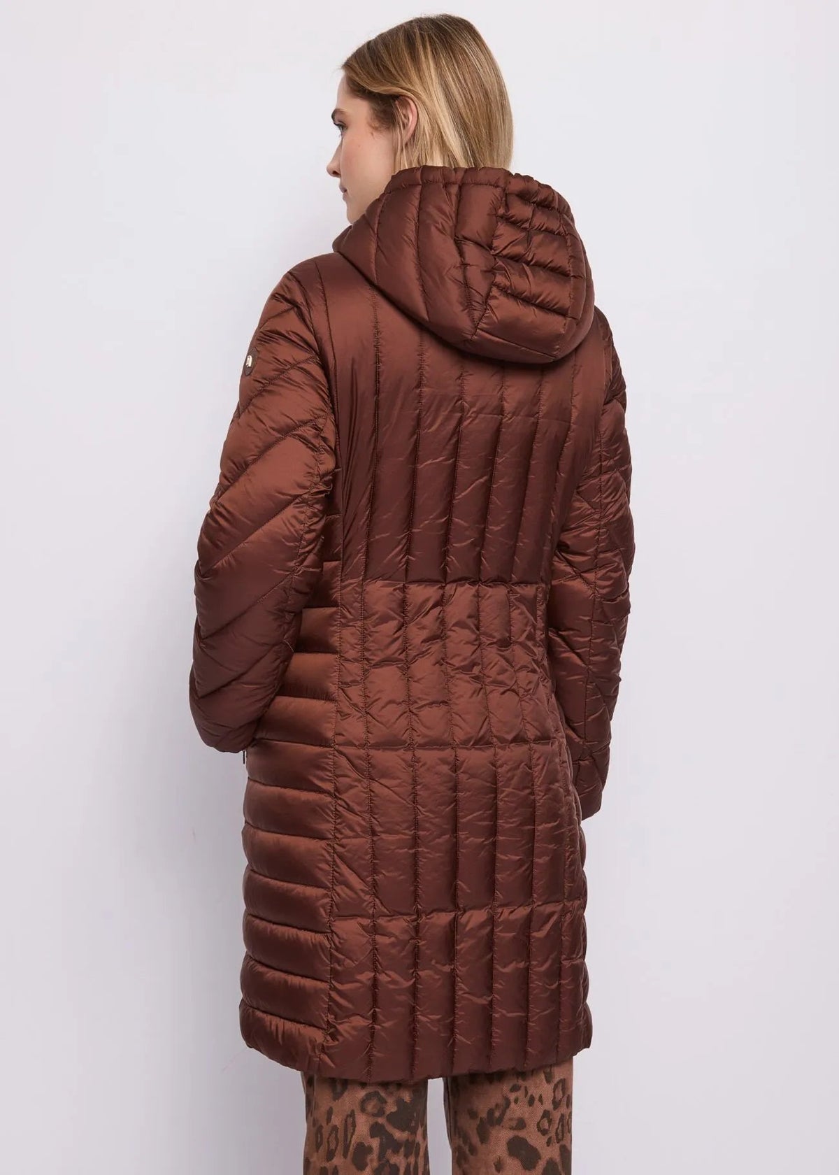 Gaudì - Piumino lungo da donna in nylon con cappuccio - Donna - World Fashion
