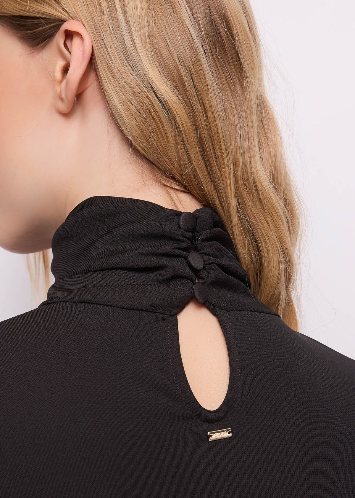 Gaudì - T-shirt collo alto con drappeggio - Donna - World Fashion