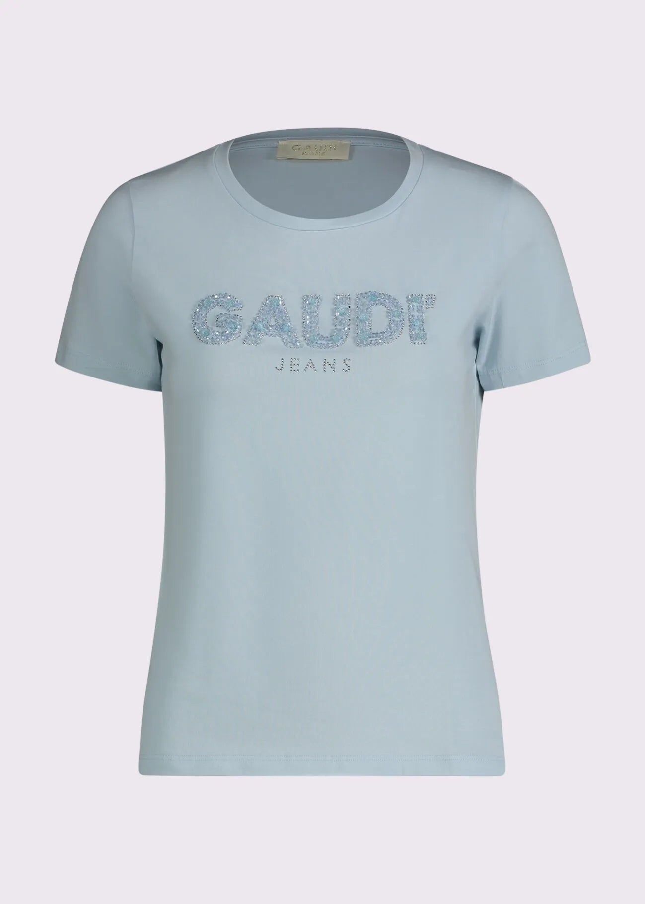 Gaudì - T-shirt con logo e strass - Donna - World Fashion