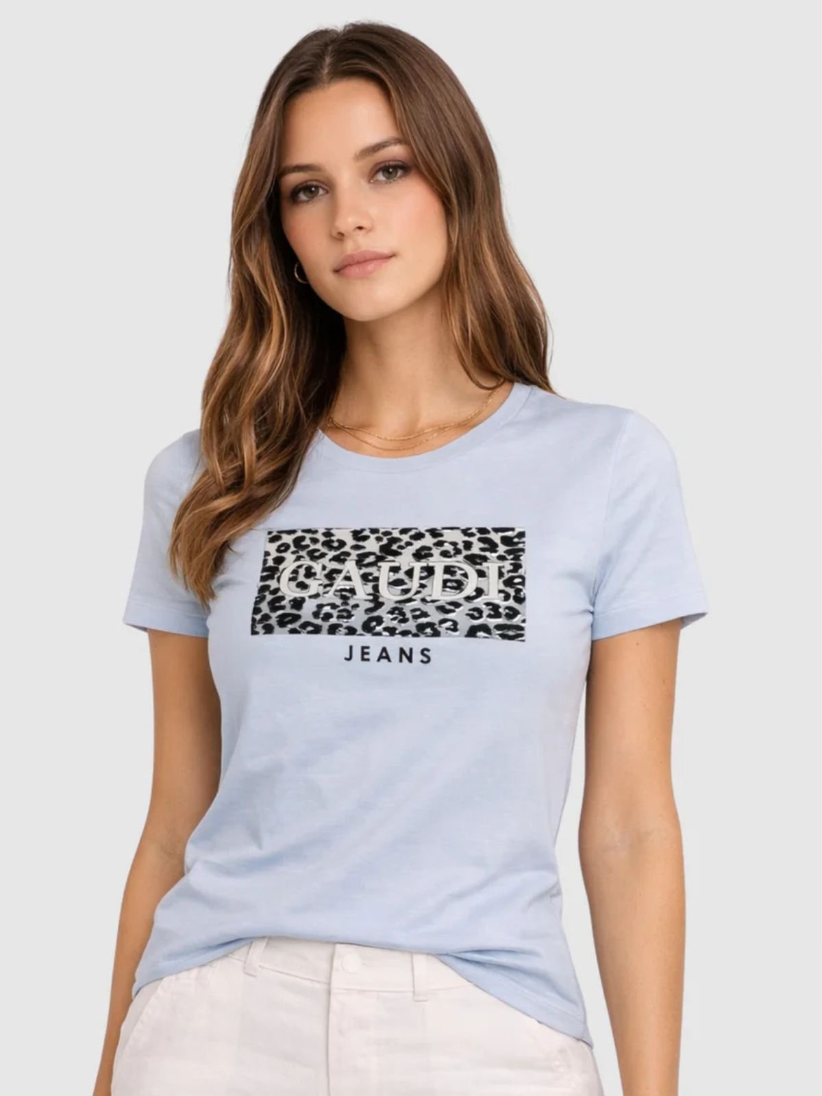 Gaudì - T-shirt girocollo con stampa sul davanti - Donna - World Fashion