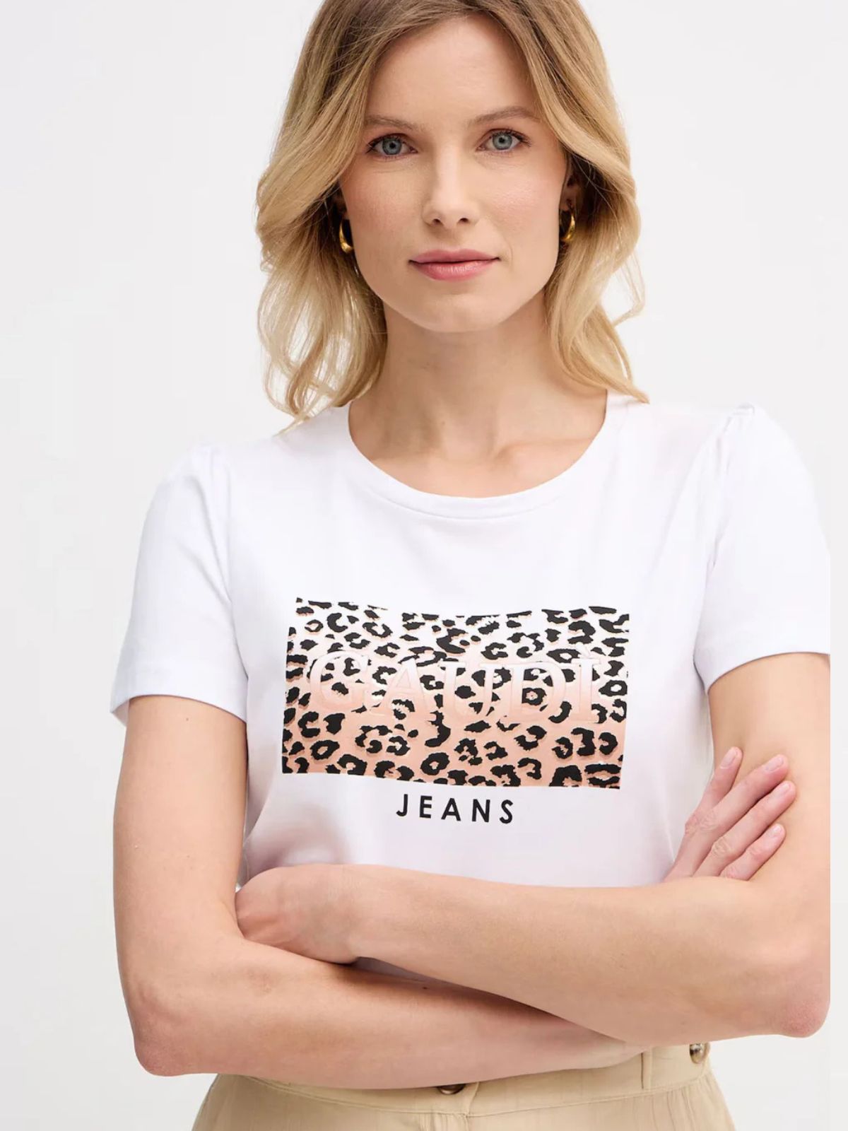 Gaudì - T-shirt girocollo con stampa sul davanti - Donna - World Fashion