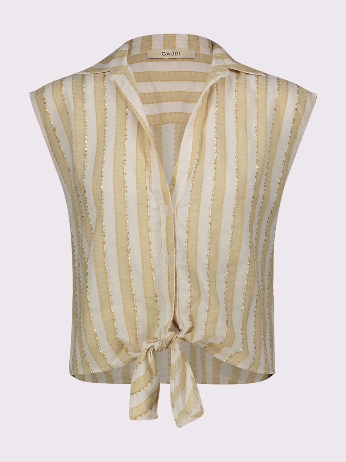 Gaudì - Top a righe con paillettes - Donna - World Fashion
