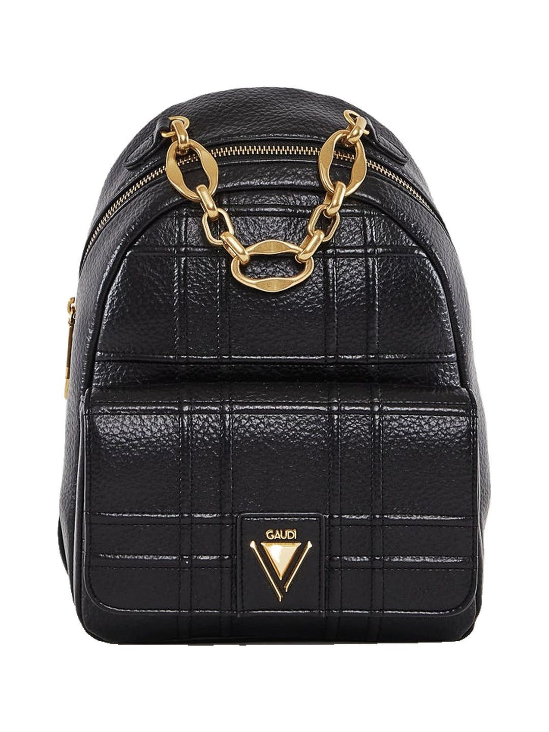 Gaudì - Zaino nero trapuntato con logo - Donna - World Fashion