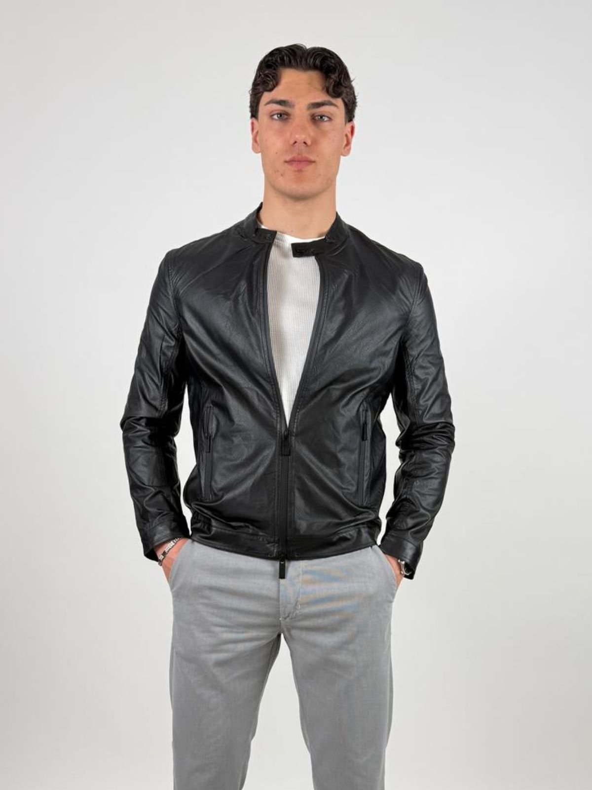 Giacca biker in similpelle Uomo - Gaudì Jeans - World Fashion