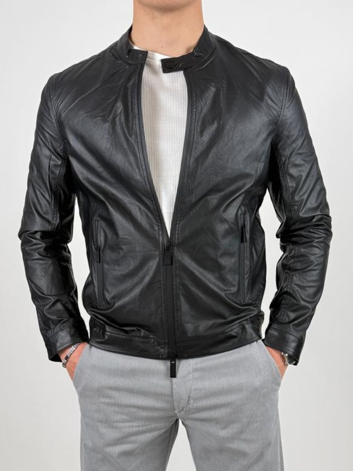 Giacca biker in similpelle Uomo - Gaudì Jeans - World Fashion