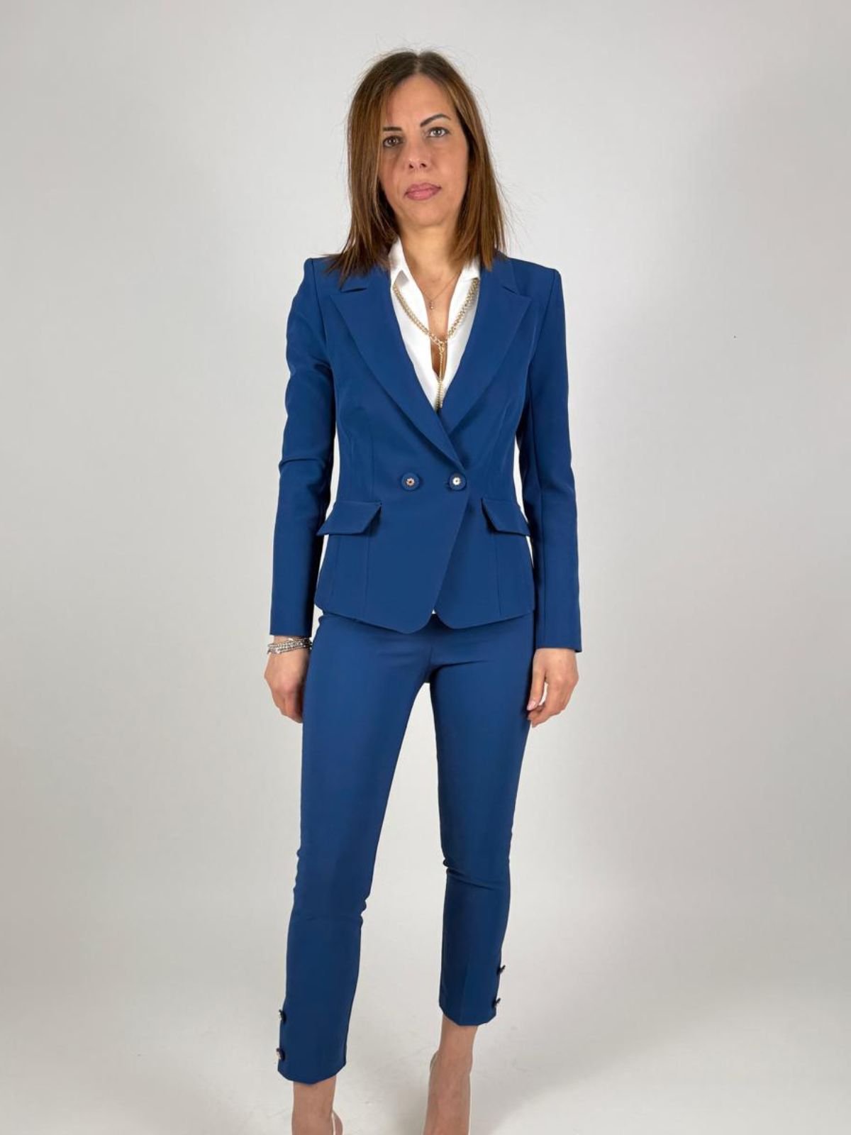 Giacca doppiopetto con bottoni gioiello Donna - Rinascimento - World Fashion