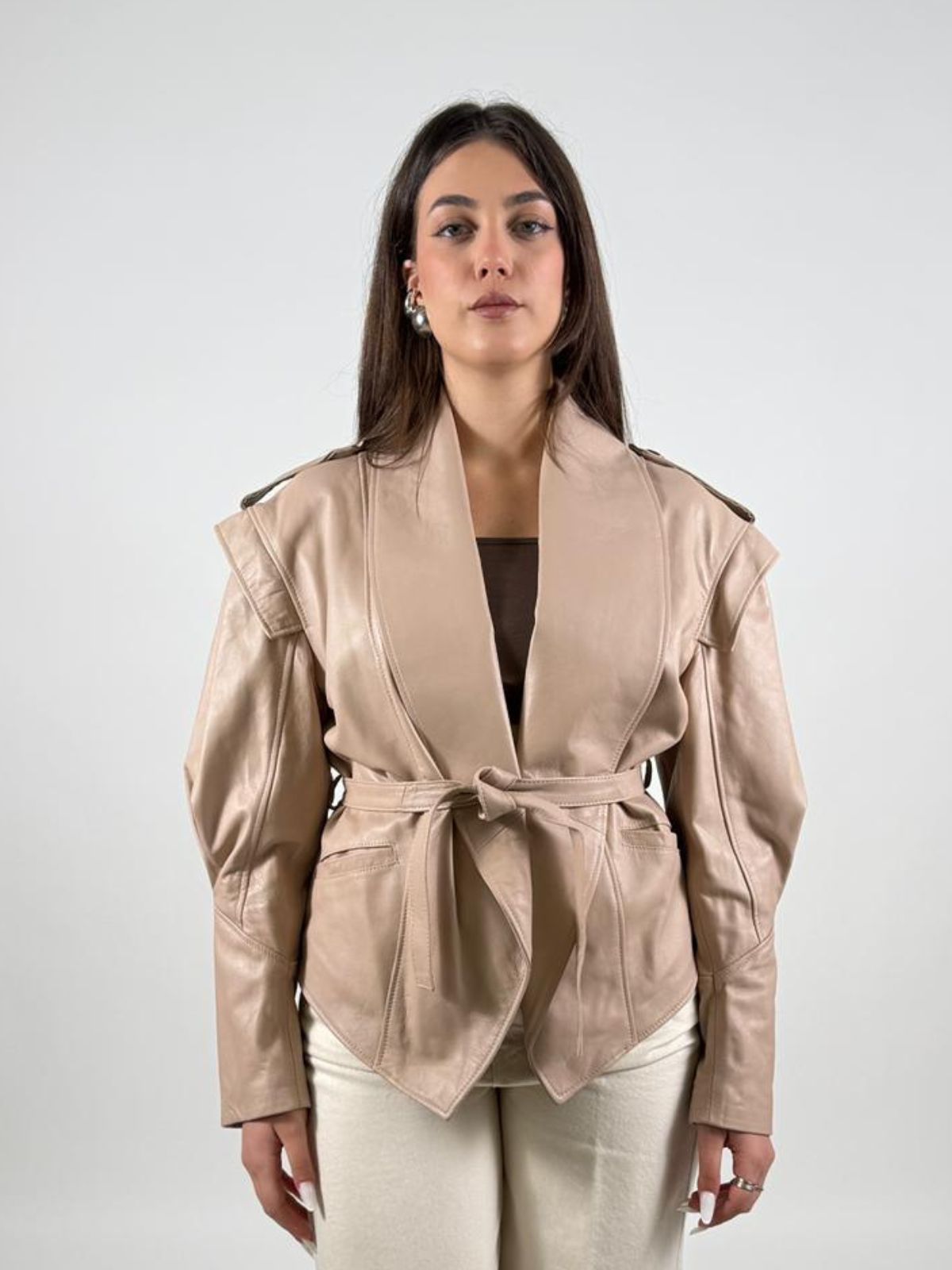 Giacca in Pelle Incrociata Donna - Vicolo - World Fashion